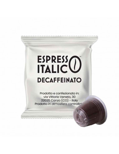 100 capsule compatibili Nespresso - Espresso Italico Decaffeinato