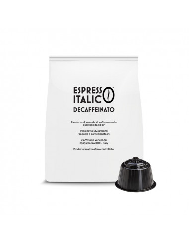 160 capsule compatibili Dolce Gusto Espresso Italico Decaffeinato