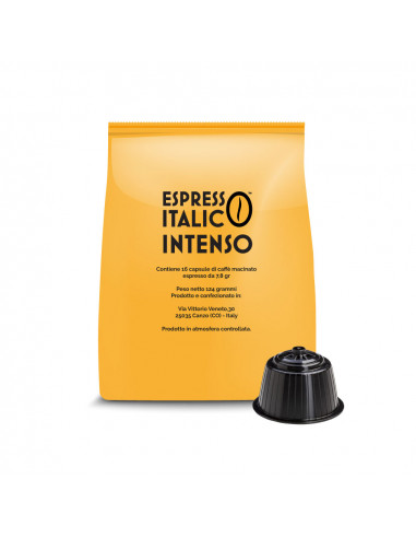 160 capsule compatibili Dolce Gusto Espresso Italico Intenso