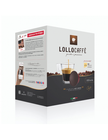 100 Capsule Miscela Nero Compatibili Lavazza A Modo Mio - Lollo