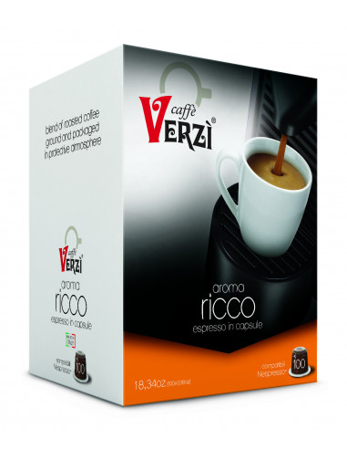 100 Capsule Miscela Ricco Compatibili Nespresso - Verzì