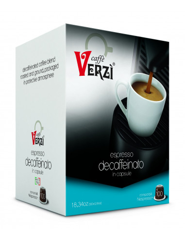 100 Capsule Miscela Decaffeinato Compatibili Nespresso - Verzì (SCAD:4/24)