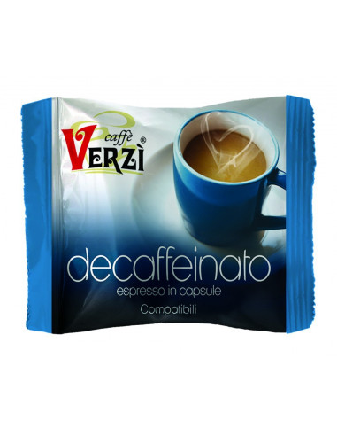 100 Capsule Caffè Verzì Compatibili Fior Fiore Coop e Lui L' Espresso miscela Decaffeinato