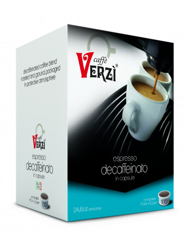 100 Capsule Miscela Decaffeinato Compatibili Lavazza Espresso Point - Verzì