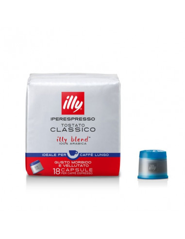 18 Capsule Illy tostatura Intensa Nera