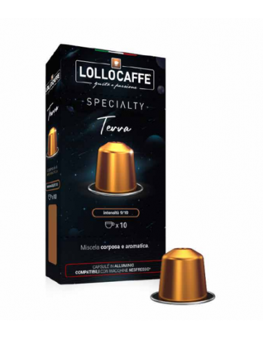 100 capsule compatibili Nespresso in ALLUMINIO - Lollo - Terra