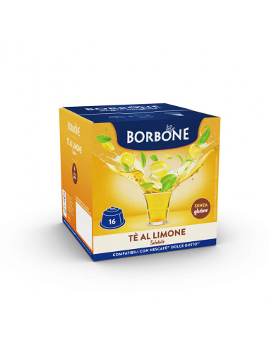 64 capsule compatibili Dolce Gusto - Borbone - Gusto The Limone