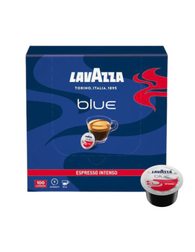 100 Capsule Espresso Intenso Compatibili Lavazza Blue - Lavazza