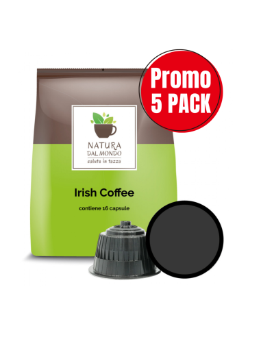 5 SACCHETTI CAPSULE COMPATIBILI DOLCE GUSTO IRISH COFFEE