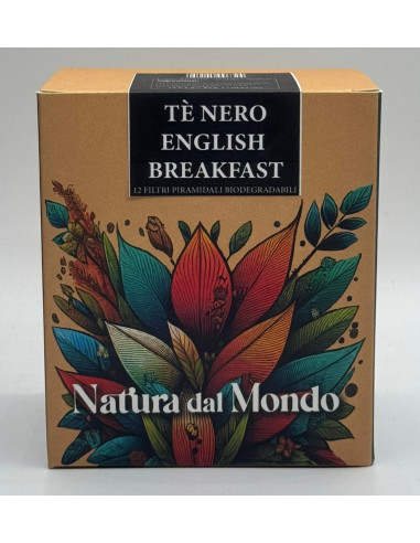 Filtri Piramidali seta THE NERO ENGLISH BREAKFAST 2,5 gr - 12 pz