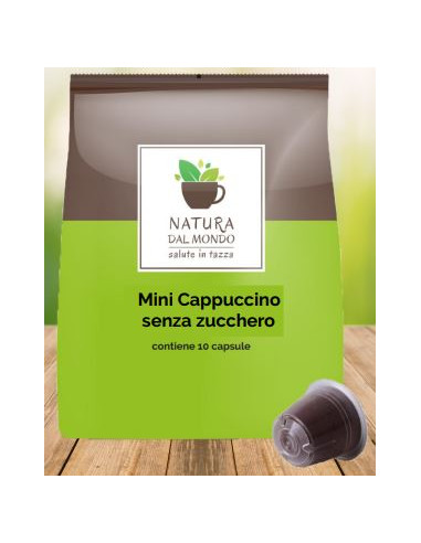 100 CAPSULE COMPATIBILI NESPRESSO  MINI CAPPUCCINO SENZA ZUCCHERO