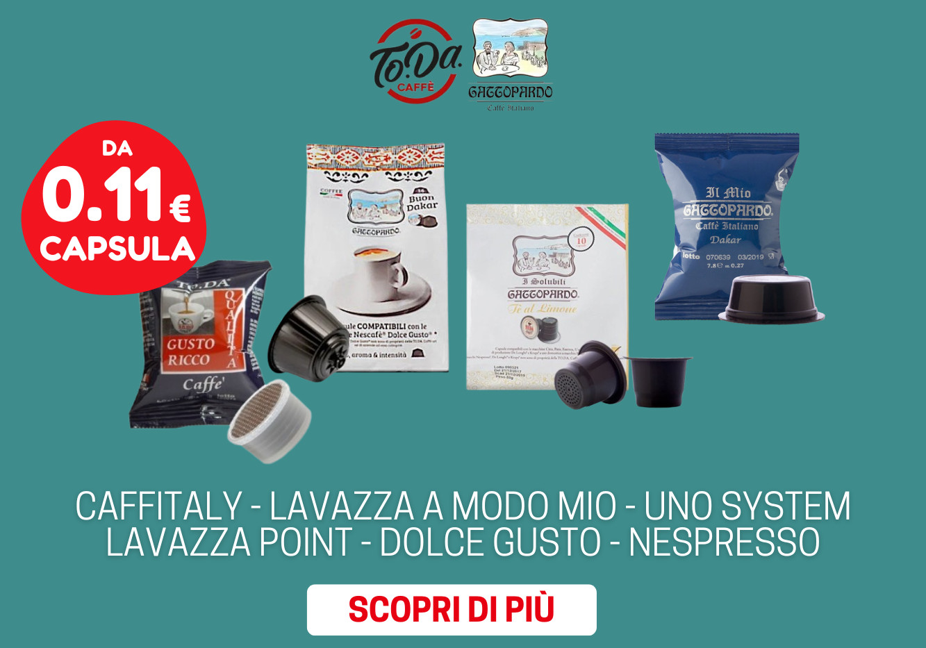 Vendita online di capsule Bialetti Caffè d'Italia di Caffè e Cioccolato -  E-Shop Negozio online di Cialde e Capsule compatibili